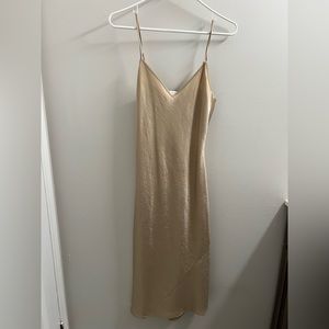 Wilfred gold slip dress size xs. Perfect condition. Only worn a few times.